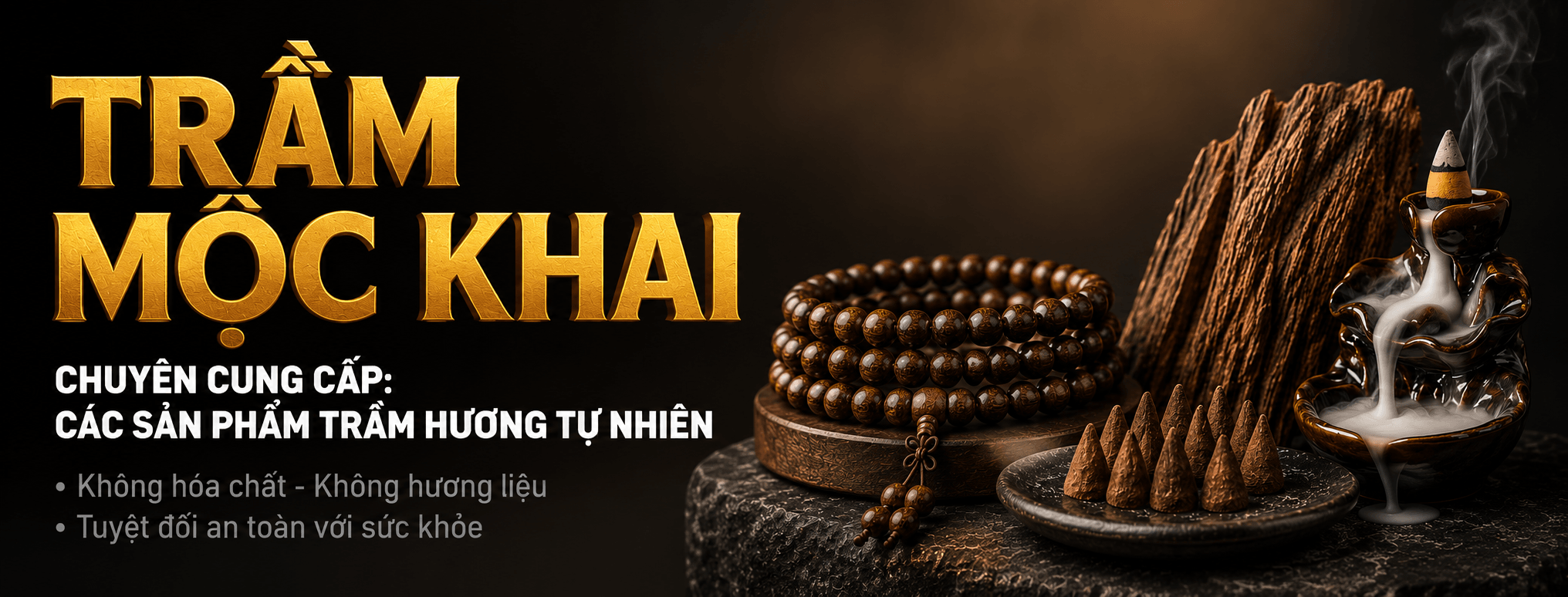 Trầm Mộc Khai - Trầm Hương Tự Nhiên