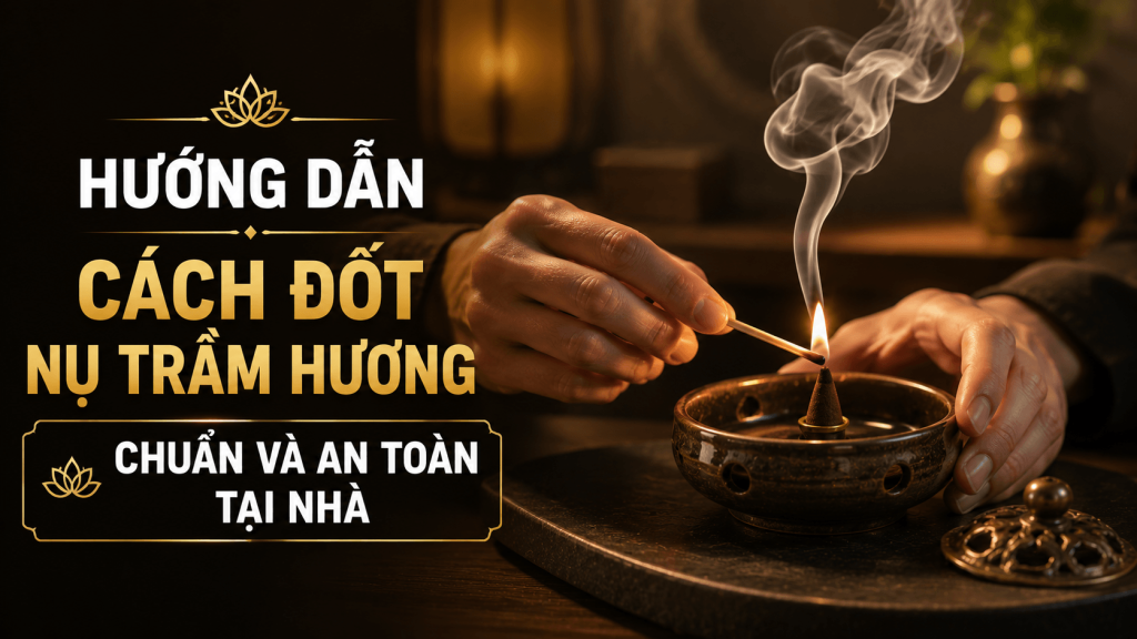 Cách đốt nụ trầm hương