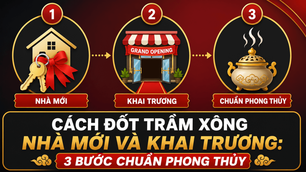 Đốt trầm xông nhà mới